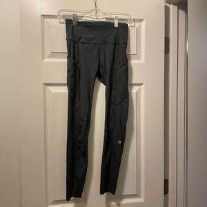 Lululemon Fast & Free 25”, Dark Gray, Size 4